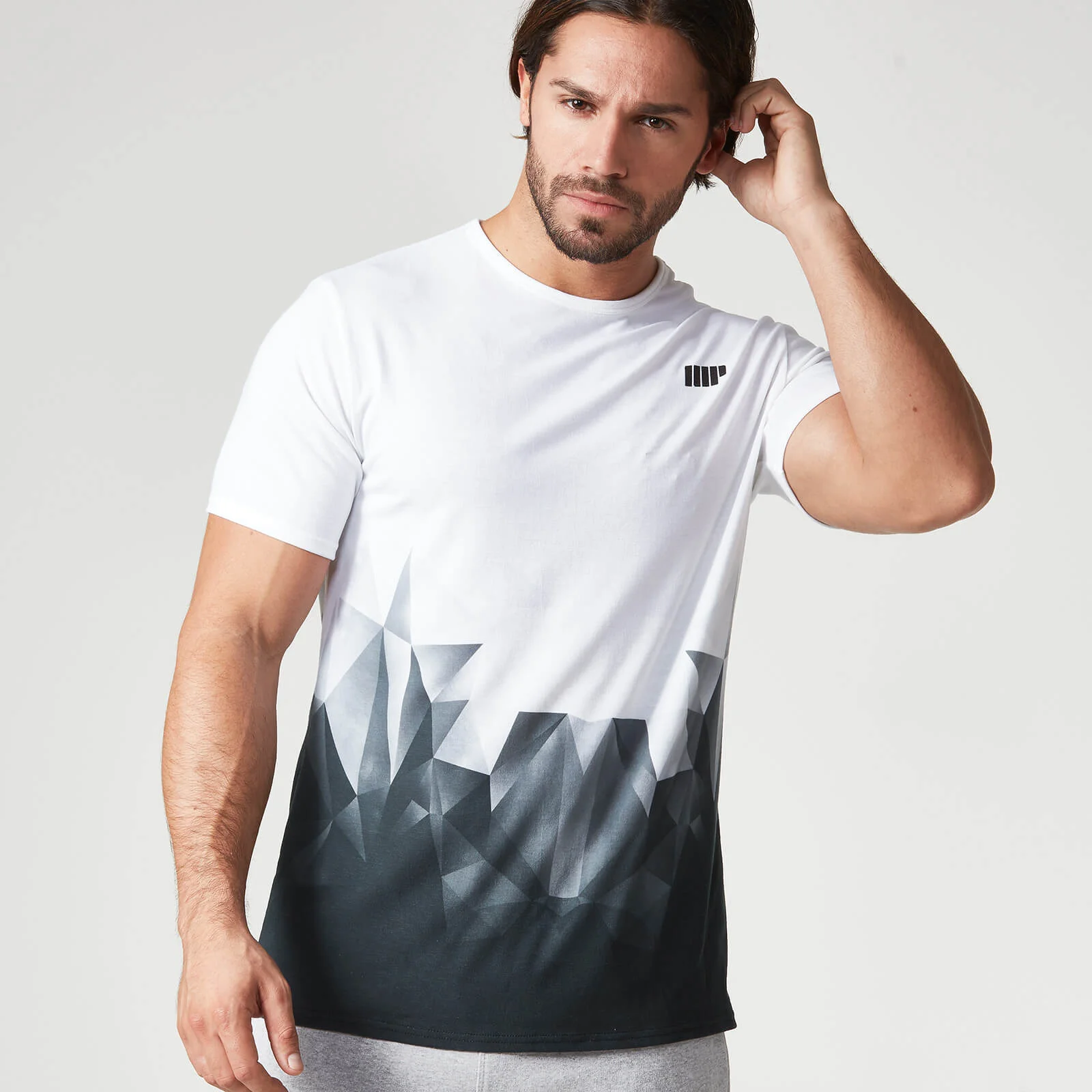 Myprotein Digital Geo Print T-Shirt - S - Nero Immagine 1