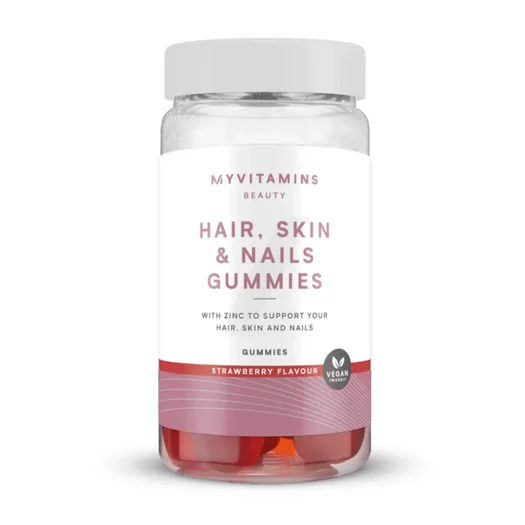 Caramelle Gommose per Capelli, Pelle e Unghie - 60Gummies - Fragola (vegane)