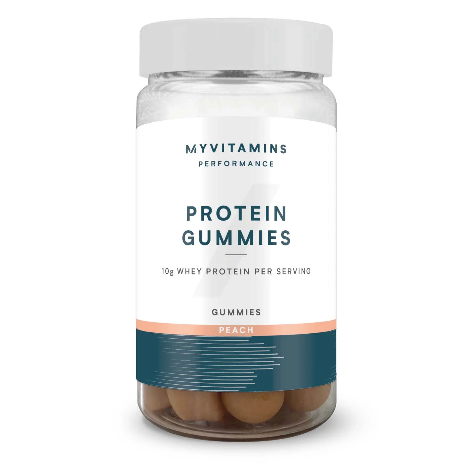 Caramelle gommose proteiche - 56Gummies - Pesca Immagine 1