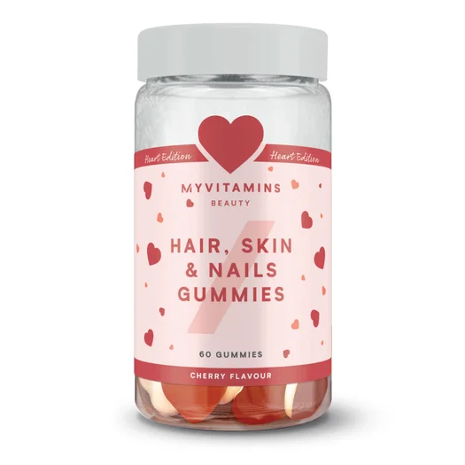 Caramelle Gommose per Capelli, Pelle e Unghie - 60 Gummies - 30porzioni - Ciliegia