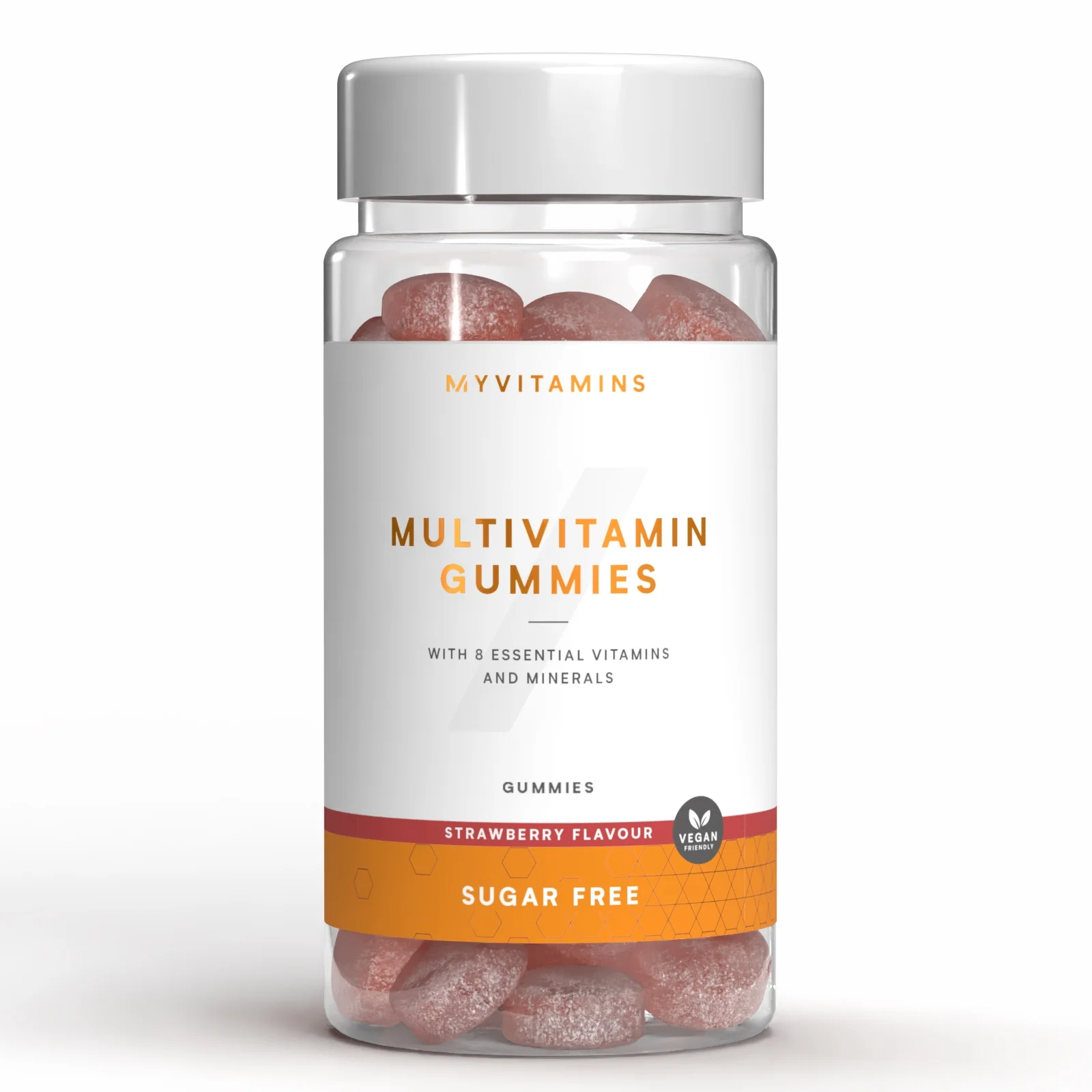 Multivitaminico in caramelle gommose - 60Gummies - Sugar Free Strawberry Immagine 1