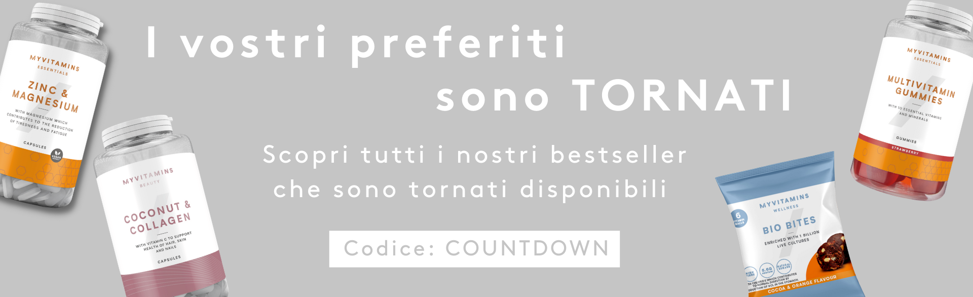 I vostri preferiti sono TORNATI | Codice: COUNTDOWN