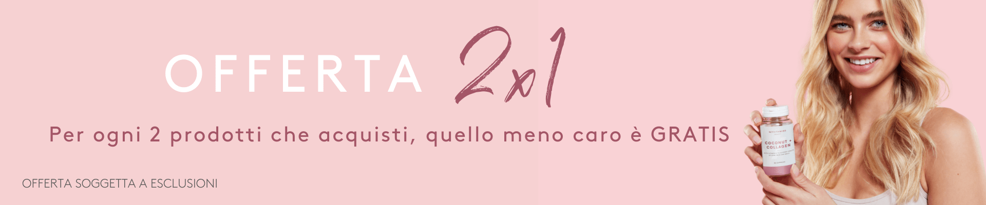 2 prodotti al prezzo di uno | Myvitamins Italia